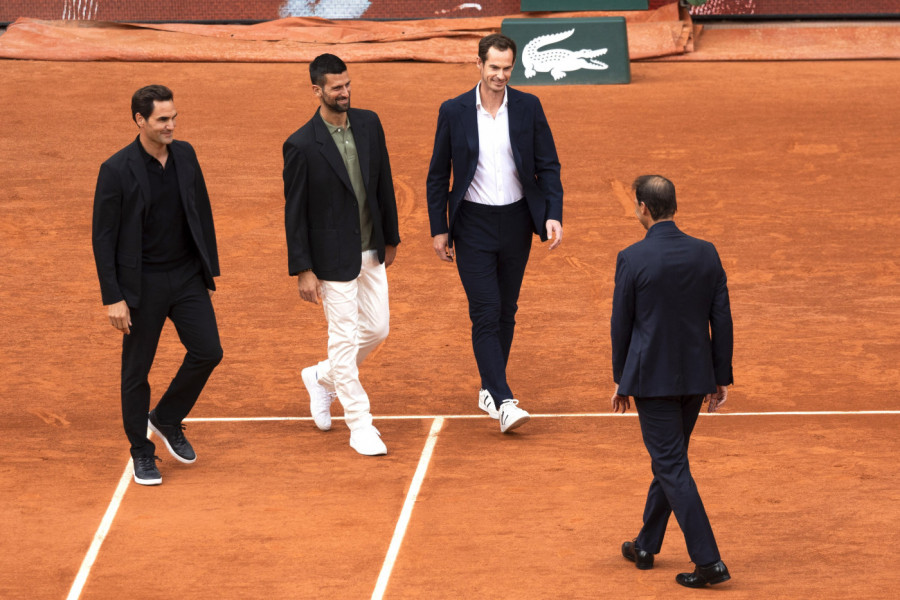 VELIKA ČETVORKA PONOVO NA OKUPU: Nole, Rafa, Federer i Marej rame uz rame na stadionu Filip Šatrije! (FOTO, VIDEO)