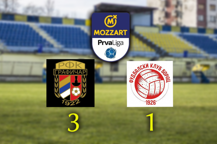 KASNI NALET GRAFIČARA SRUŠIO BORAC I ZATVORIO ČETVRTO KOLO PRVE LIGE SRBIJE!
