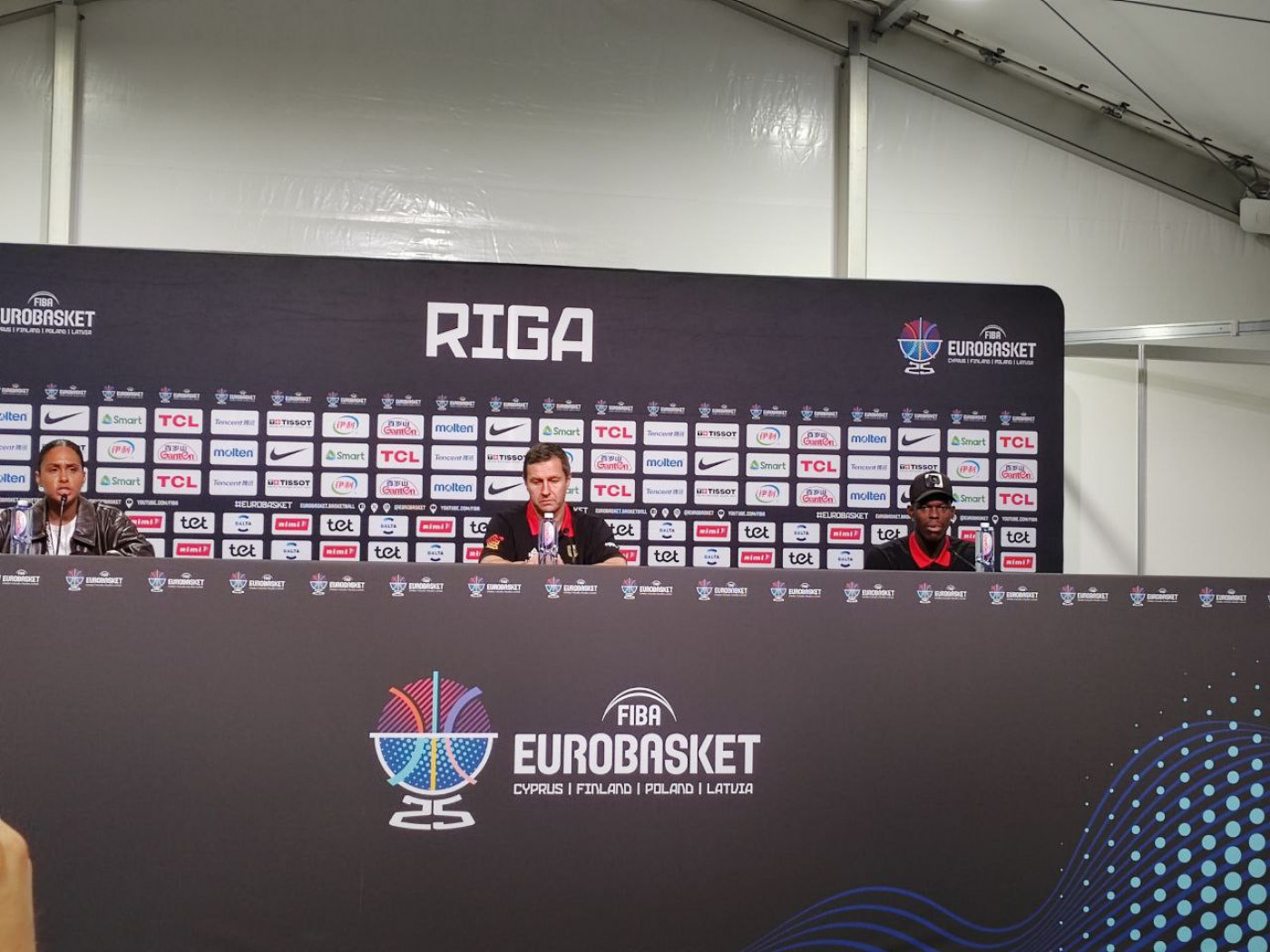 Konferencija za medije nemačkog selektora pred finale Evrobasketa
