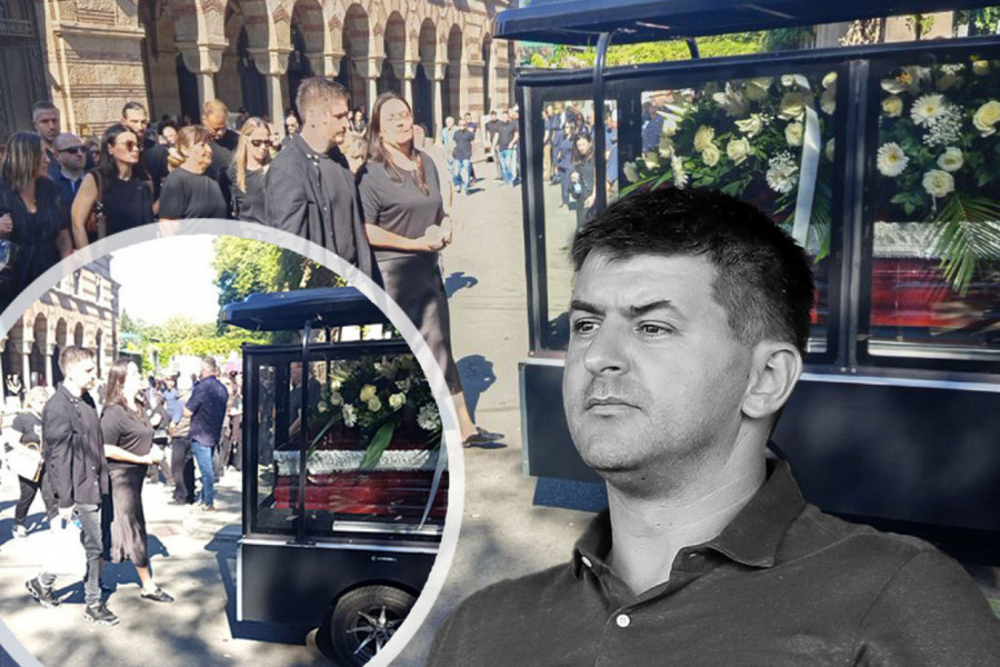 DETALJ KOJI LEDI KRV U ŽILAMA: Udovica Dekija Milovanovića SKRHANA OD BOLA, pridržavaju je sve vreme! (FOTO)