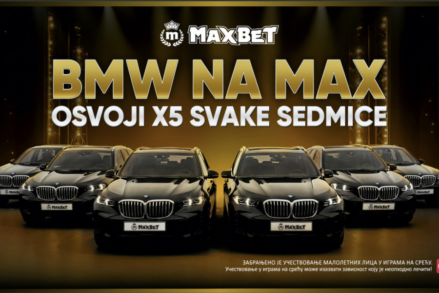 Najveća do sada MaxBet nagradna igra “BMW NA MAX”