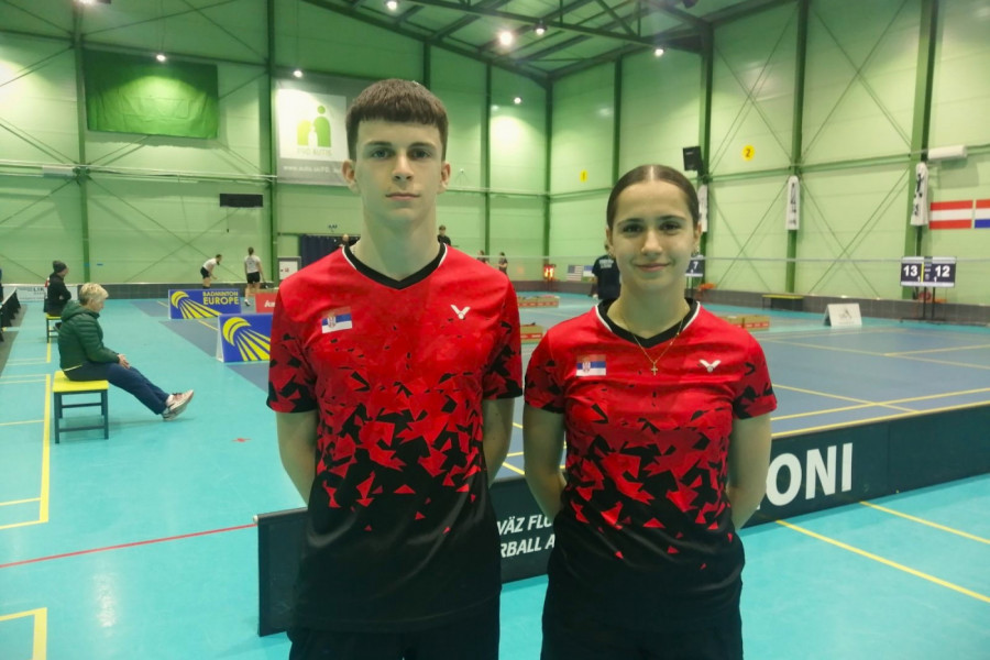 BRAVO: Teodora Latas i Aleksa Radovanović osvojili su treće mesto na turniru Svetske badminton federacije!