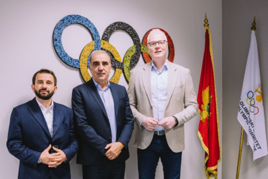 Dejan Tomašević, predsednik Olimpijskog komiteta Srbije, u prvoj zvaničnoj poseti Crnogorskom olimpijskom komitetu